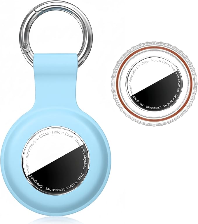 Linsaner Waterproof for AirTag 2nd Gen & 1st Gen Holder Case Keychain for Air by Linsaner