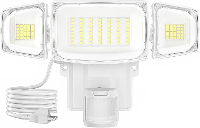 Olafus 70W Motion Sensor Outdoor Light Plug in, Motion Flood Light Dusk to Dawn by Olafus