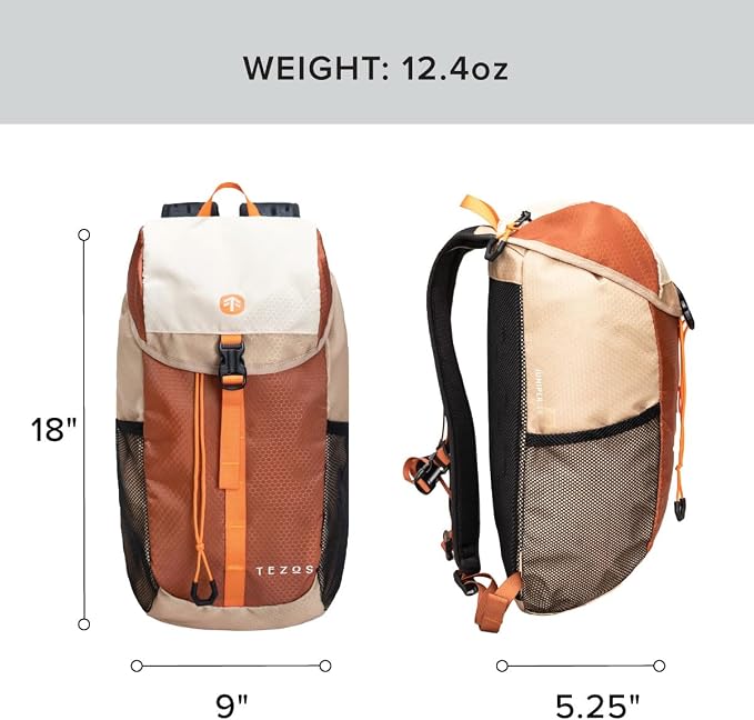 Tezos Juniper Daypack, Lightweight Hiking Backpack and Hydration Pack - Image 2