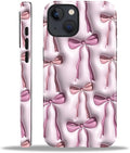 for iPhone 15 Plus Case, HL2 Abstract Ribbons Bows Hybrid 2 Layer Hard Shell by Unknown
