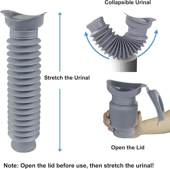 Pee Bottles for Men, Portable Urinal for Men, Collapsible Urine Bottle 750ML - Image 7