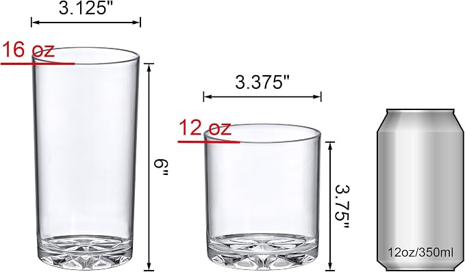 Amazing Abby - Liberty - 12-Ounce and 16-Ounce Plastic Tumblers, Plastic - Image 2