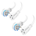Cable Matters 2-Pack 16 AWG 360° Rotating Flat Plug Extension Cord - 6ft by CableMatters
