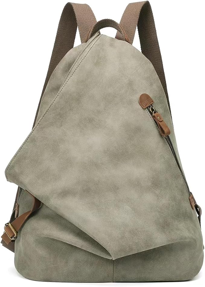 KL928 PU Leather Vintage Backpack – Large Casual Daypack Outdoor Travel by KL928