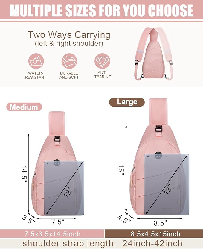 Pritent Crossbody Bags for Women Men Trendy Sling Bag Backpack Casual Chest Bag - Image 2
