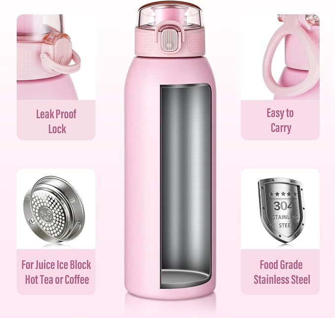 Insulated Water Bottle 24 oz - Image 4