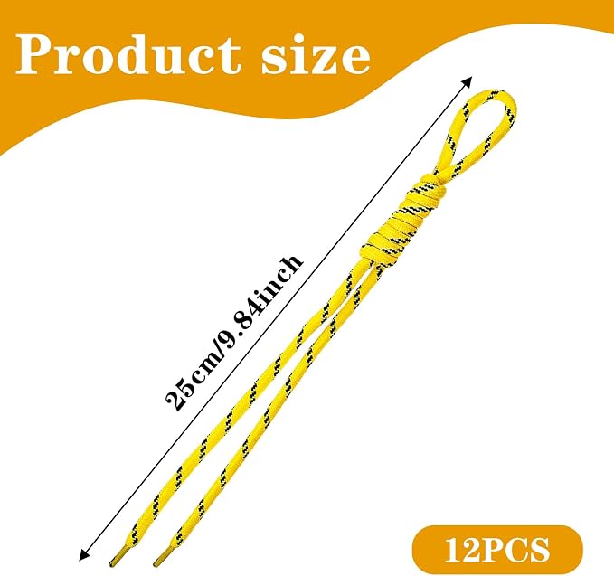 Tyqour 12PCS Paracord Keychain Rope Keychain String Braided Charms - Image 2