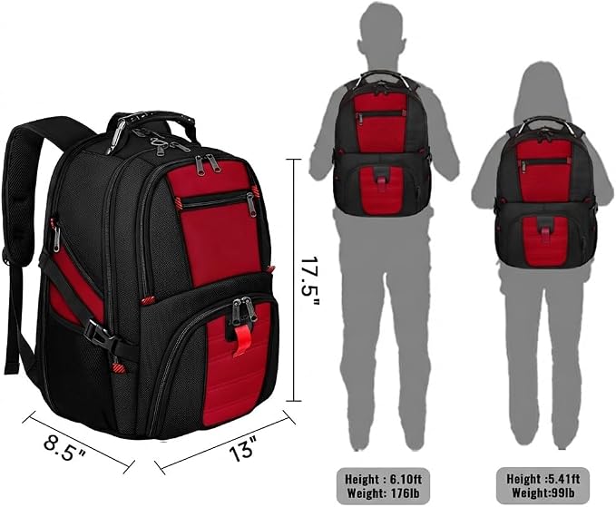 YOREPEK Large Backpack for Men, Extra Large Laptop Backpacks for Men Women - Image 7