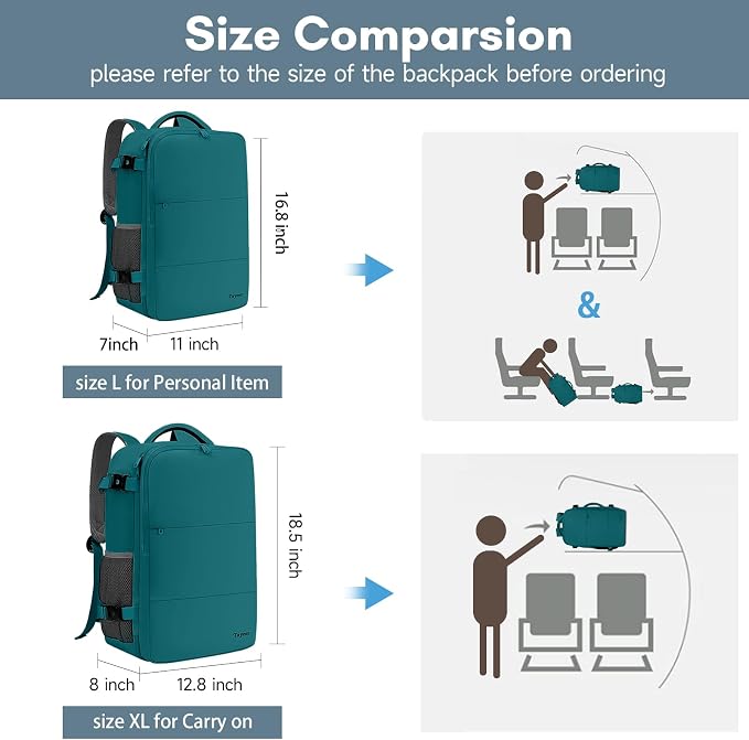 Taygeer Carry on Backpack for Men Women, Luggage Laptop Backpack for Airplane - Image 6