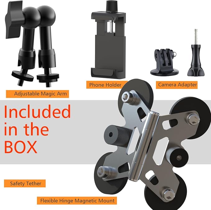 Magnetic Phone Fence Mount for iPhone, PostMount for Mevo Start, GoPro - Image 7