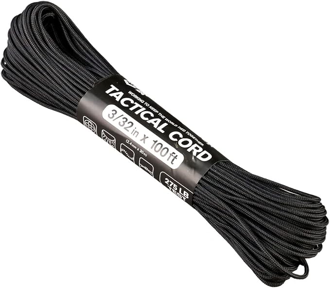 Atwood Rope MFG 275 Tactical Paracord 100 Feet 4-Strand Core Nylon Parachute by AtwoodRopeMFG