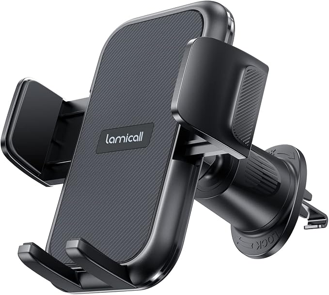 Lamicall 2026 Wider Clamp & Metal Hook Car Phone Holder Vent Phone Holders - Image 7