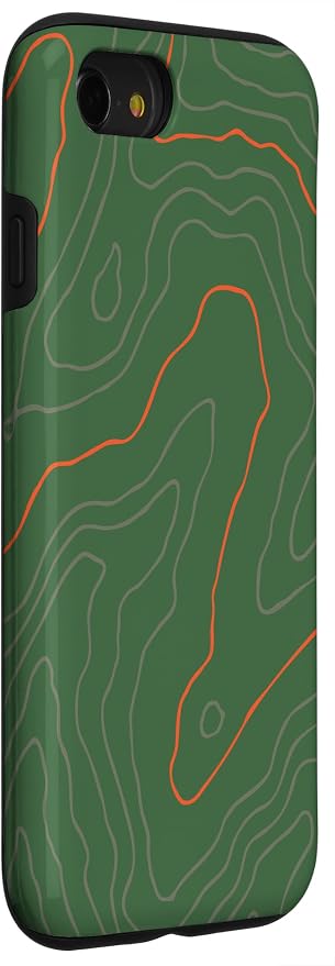 Backcountry Topo Guide Orange Lines Topographical Map Case - Image 3