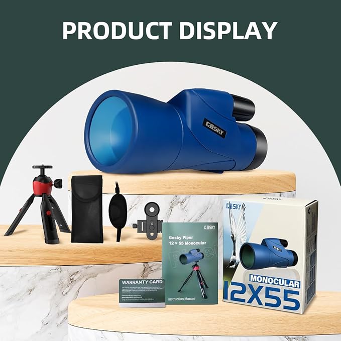 Gosky Monoculars Telescope, 12x55 HD Monocular - Image 6