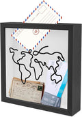 ASTIMESA 7.8" x 7.8" Adventure Archive Box Display Case, Transparent Travel by Unknown
