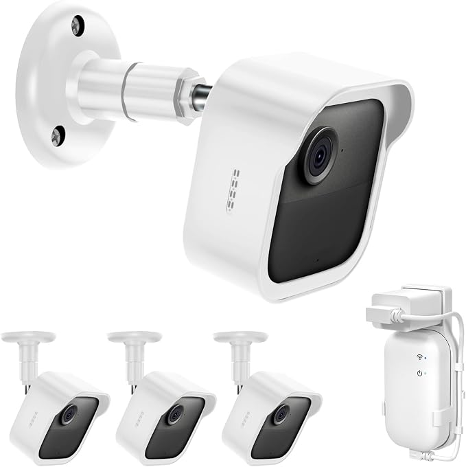 Wall Mount for Blink Outdoor Cameras, 3 Pack Weatherproof Housing, 360 Degrees by SIBADA