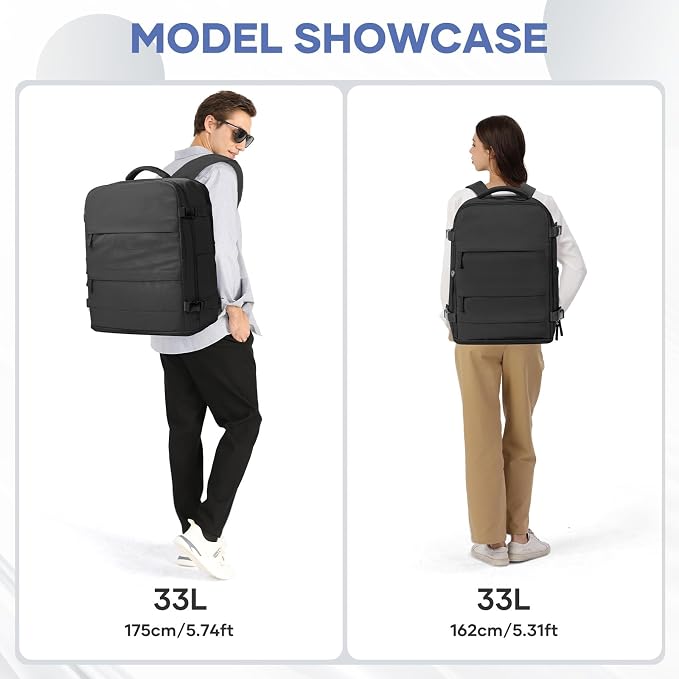 coowoz Large Travel Backpack Carry On - Image 8