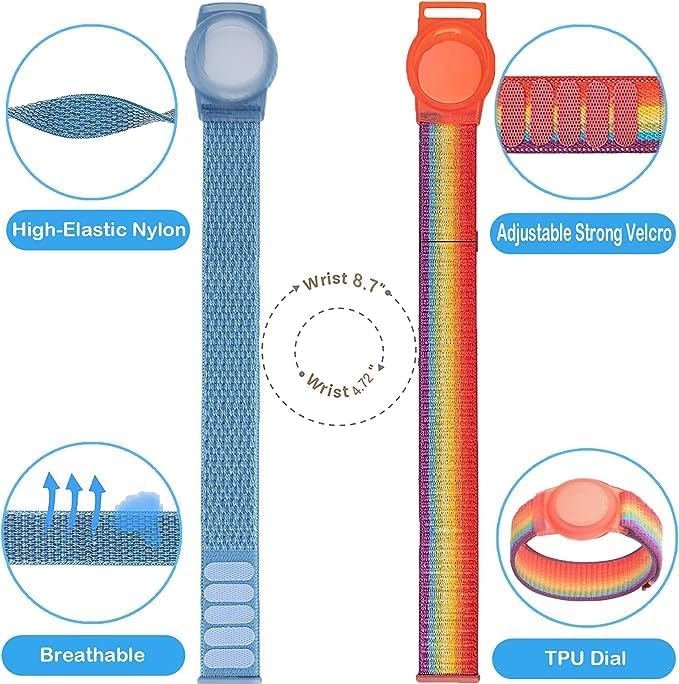 Kids Wristband Compatible with Apple AirTag, Protective Case - Image 3