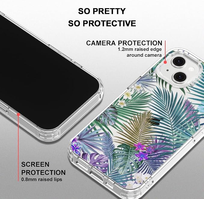 MOSNOVO for iPhone 13/14 Case | Military Grade 6.6ft Drop Tested | Clear - Image 5
