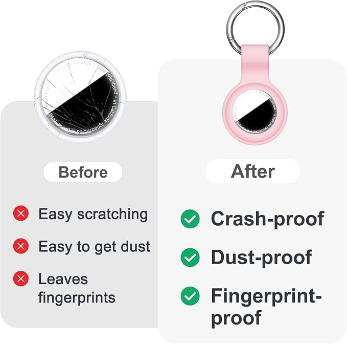 Linsaner Compatible with AirTag Case Keychain - Image 6