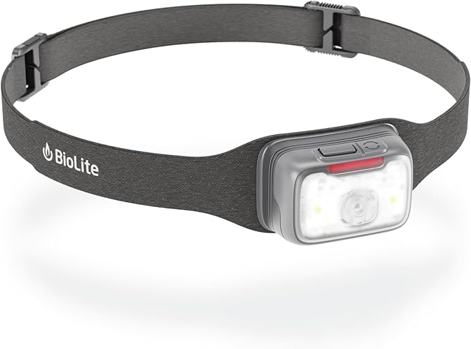 BioLite Range 400 Waterproof, Fast-Charging Rechargeable Headlamp, Midnight Grey by BioLite