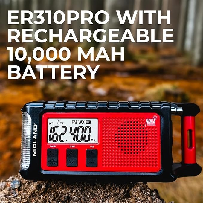 Midland - ER310PRO, Portable Emergency Bluetooth Weather AM/FM Radio - Image 5