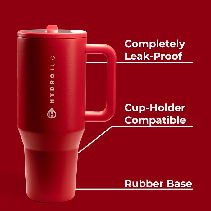 HydroJug Traveler - 40 oz Water Bottle - Fits in Cup Holder - Image 2