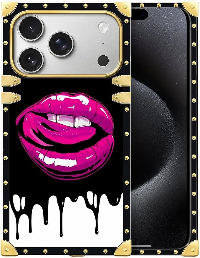 for iPhone 17 Pro Max Case Luxury Golden Decoration by Unknown