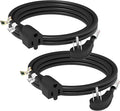 FIRMERST 1875W 14 Gauge Flat Plug Extension Cord 10 ft 15A Black by FIRMERST
