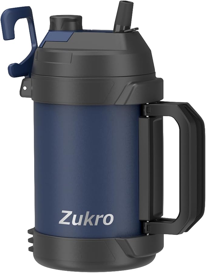 Zukro 1 Gallon Water Jug, One Gallon Large Triple Wall Insulated Metal Jug by ZukroDrinkware