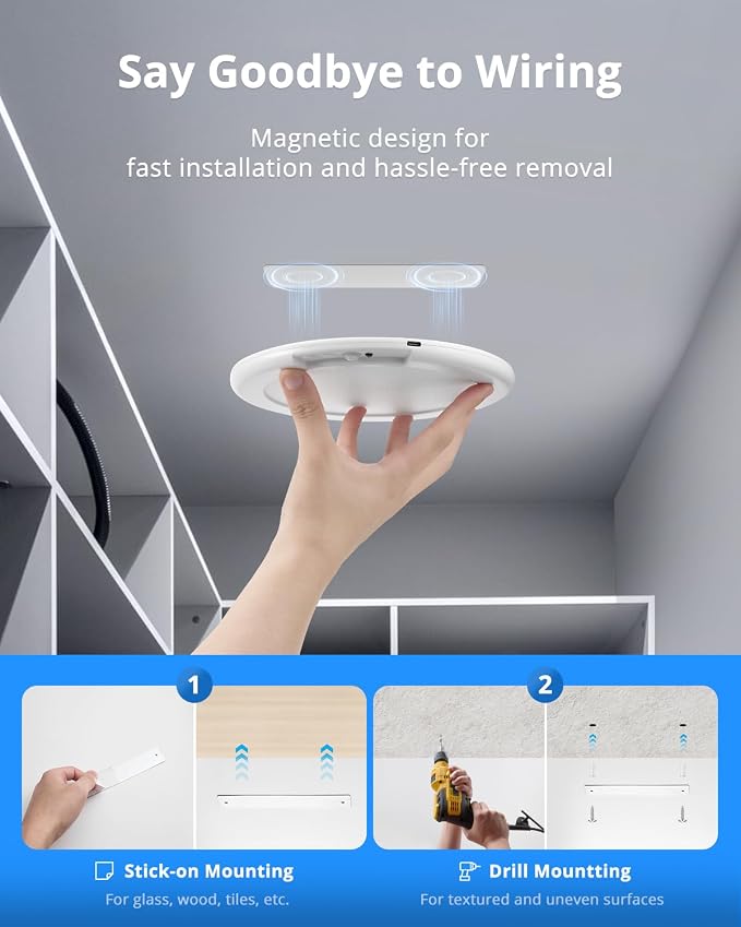 Combuh 2 Pack Rechargeable RGB Ambient Shower Light Waterproof Inside, LED 13 - Image 5
