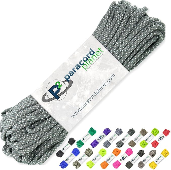 Paracord Planet 100' Hanks Parachute 550 Cord Type III 7 Strand Paracord Top 40 by ParacordPlanet