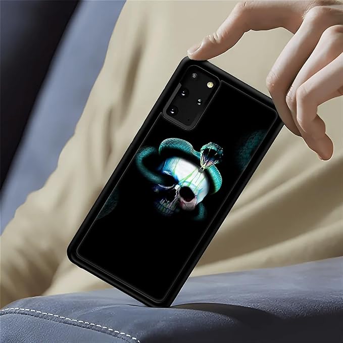 for Samsung Galaxy S20 Plus Case, Skeleton Winding Snake Pattern Graphic Design - Image 4