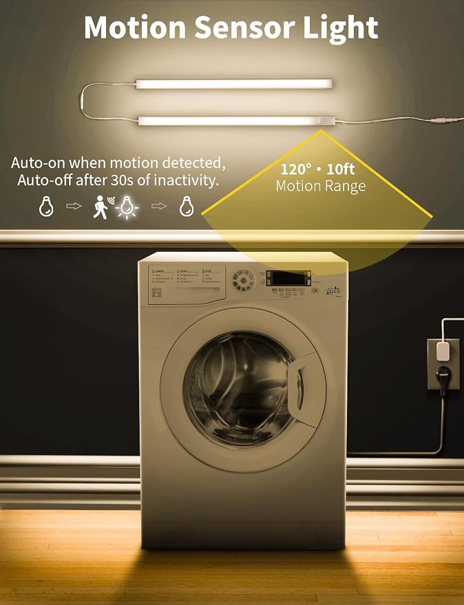 Under Cabinet Motion Sensor Lighting Indoor Plug in - Image 2