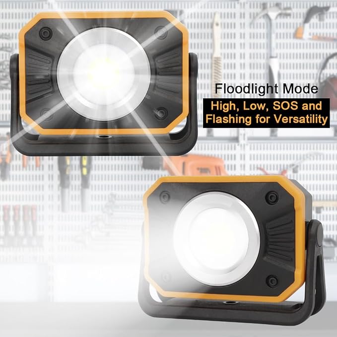 Sunzone Rechargeable LED Work Light, Portable Flood Light - Image 3