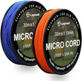 Micro Paracord, 1.18mm x 100ft Thin Mini Utility Braided Small Paracord by Legowitoutdoor