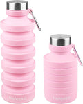 Nefeeko Collapsible Water Bottle, Reuseable BPA Free Silicone Foldable Water by Nefeeko