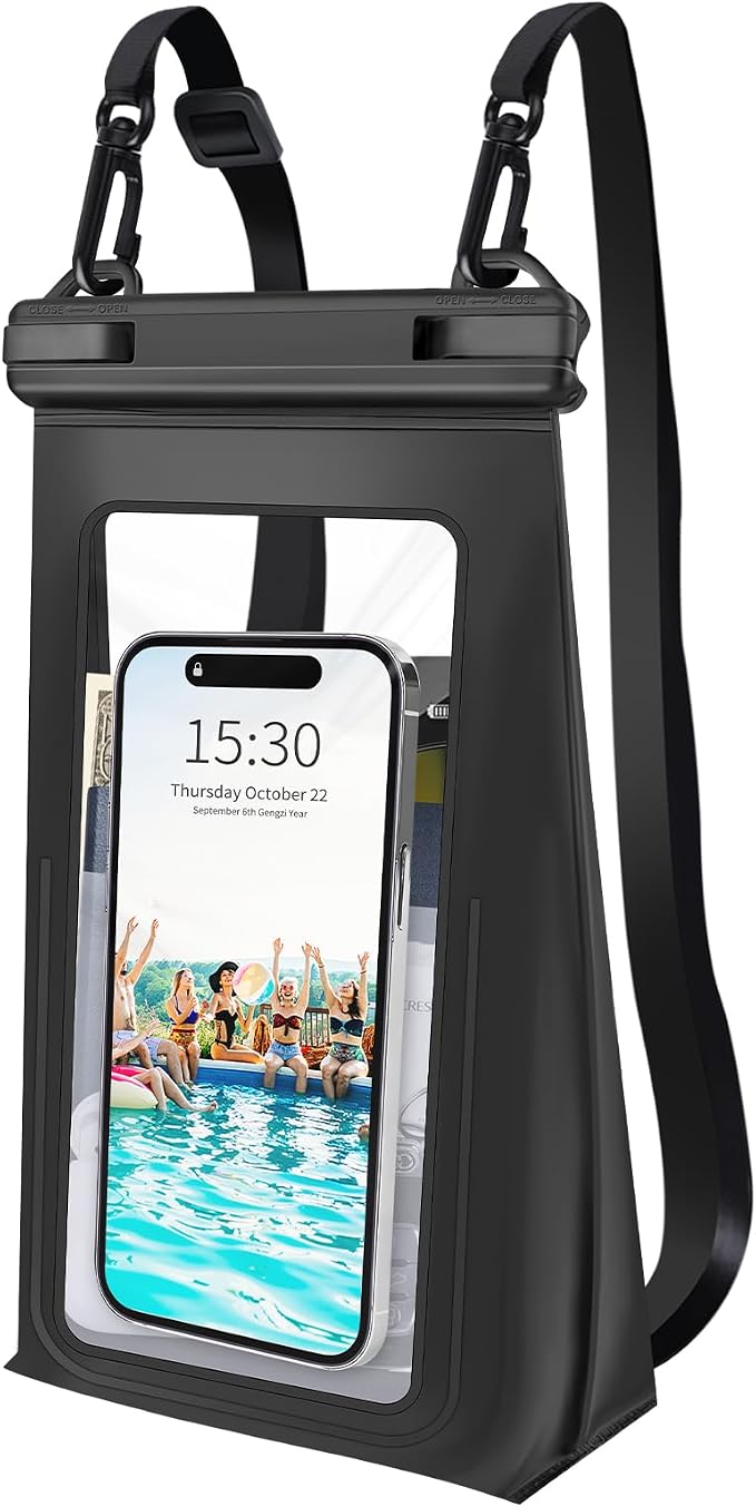 Large Waterproof Phone Pouch Floating, Universal Waterproof Phone Case by Kebrela