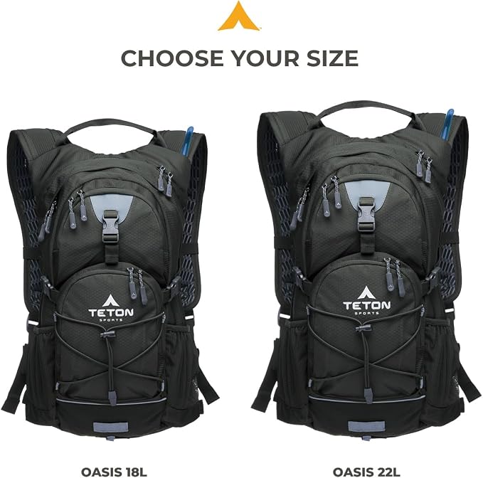 Teton Oasis/Trailrunner Hydration Backpack – Lightweight Water Pack - Image 6
