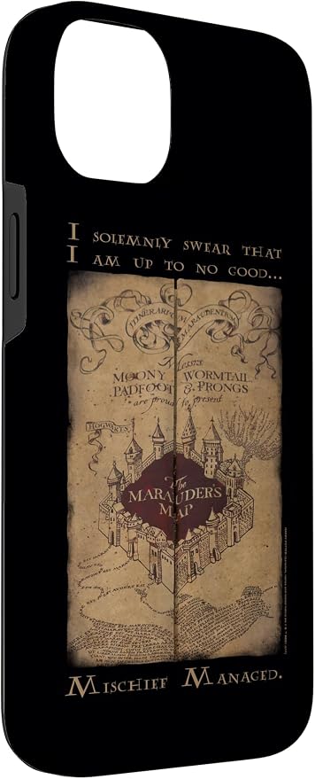 iPhone 14 Plus Harry Potter Marauder's Map Words Case - Image 3