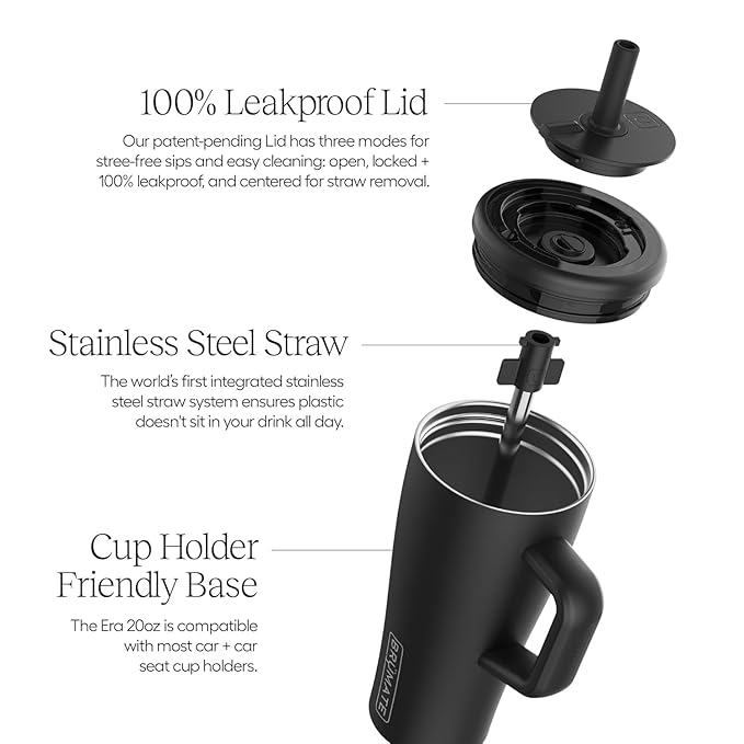 BrüMate Era 20 oz Tumbler with Handle and Straw | 100% Leakproof Insulated - Image 2