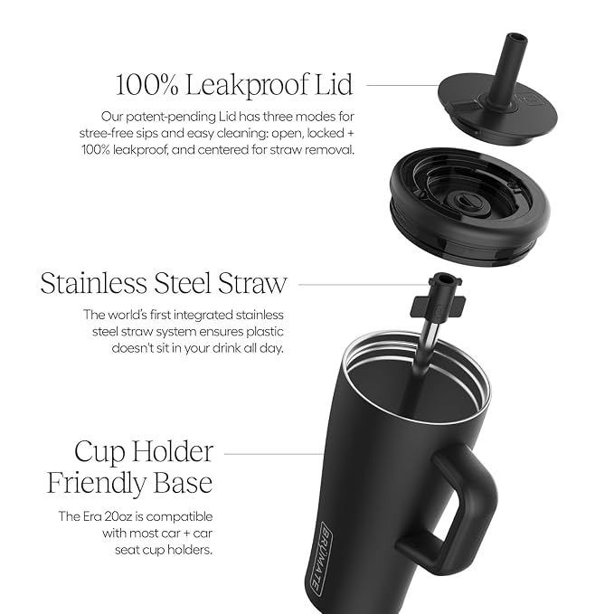 BrüMate Era 20 oz Tumbler with Handle and Straw | 100% Leakproof Insulated - Image 2