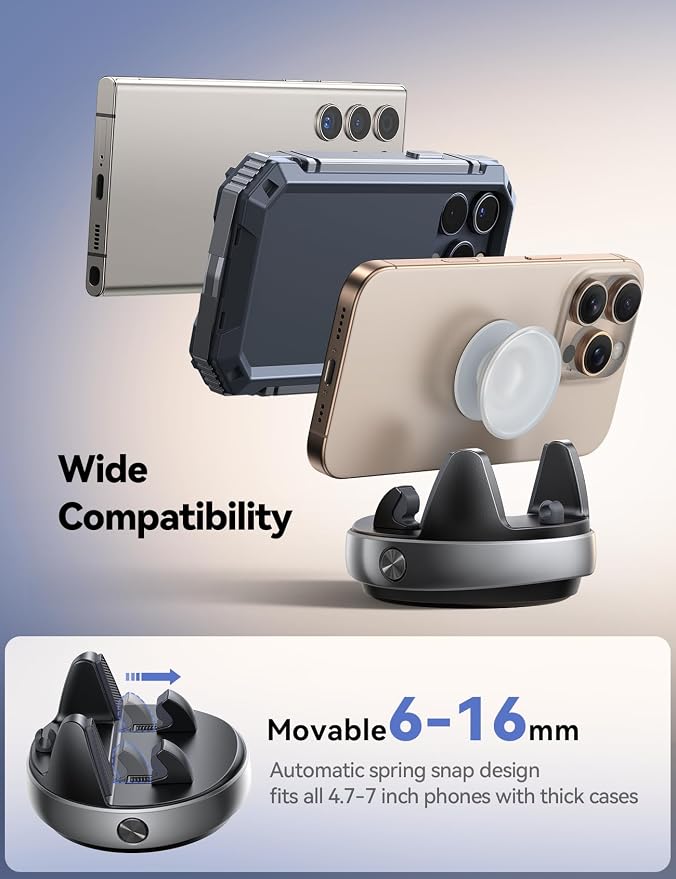 JOYROOM Car Phone Holder, Dashboard Cell Phone Holder Compatible - Image 4