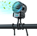 multifunctional USB rechargeable portable stroller small fan 4 speed 6600rpm by AaoLin