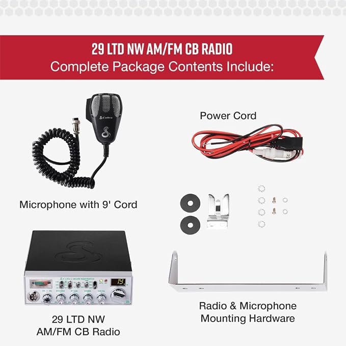 Cobra 29 NW Professional CB Radio & Cobra HGA1500 42 Inch Magnetic Mount CB - Image 6