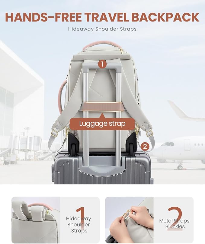 LOVEVOOK 50L Rolling Backpack - Image 6