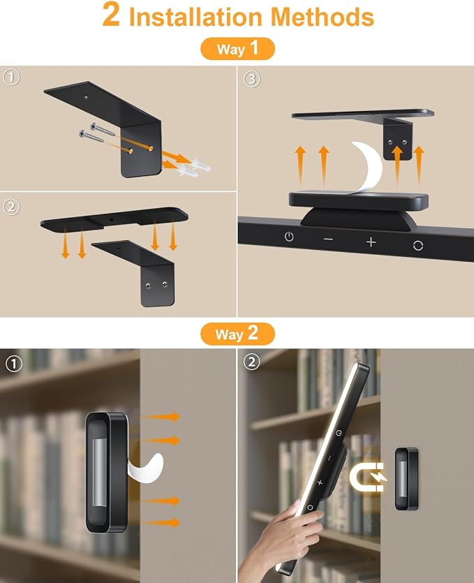 WILLED 5W Picture Lights, 3 Colors Rechargeable Battery Operated Picture Frame - Image 7