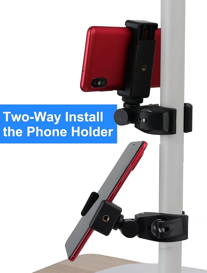 Phone Holder with Clamp for Stroller, Golf Cart, Cell Phone Mount Holder for - Image 4