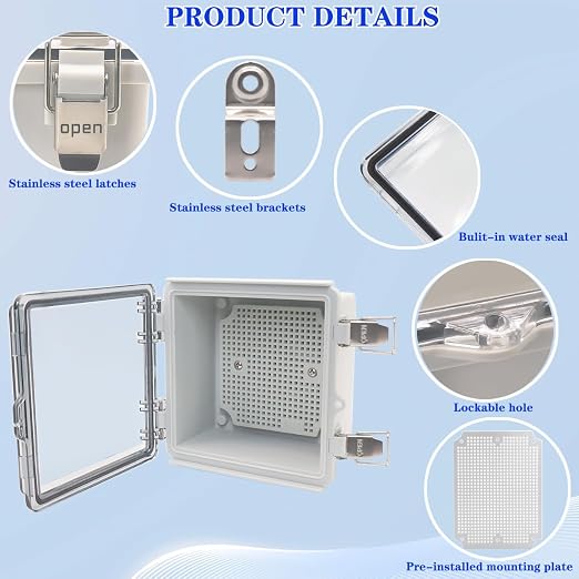 Outdoor Waterproof Electrical Box Junction Box Weatherproof IP67 ABS Plastic - Image 3