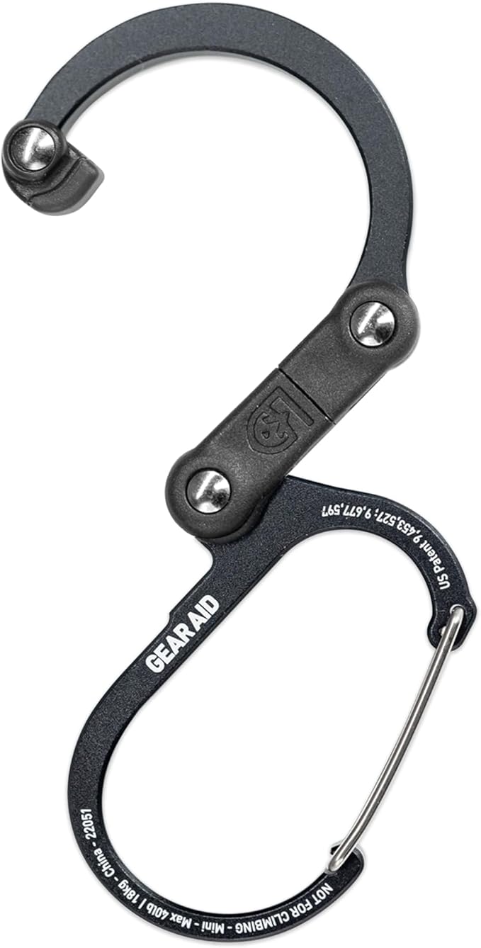 GEAR AID HEROCLIP Carabiner Gear Clip and Hook, - Image 2